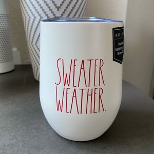 Rae Dunn Sweater Weather wine tumbler